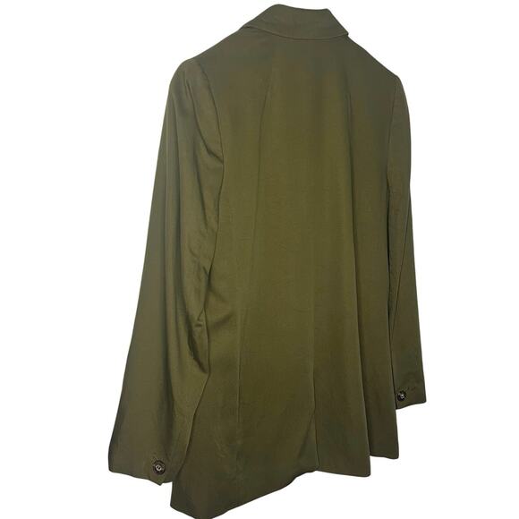 Madewell | Drapeweave Caldwell Double-Breasted Blazer | Kale Green | Women’s Med - Picture 7 of 11